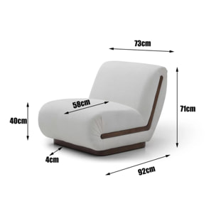 Fauteuil Hilda crème Kare Design