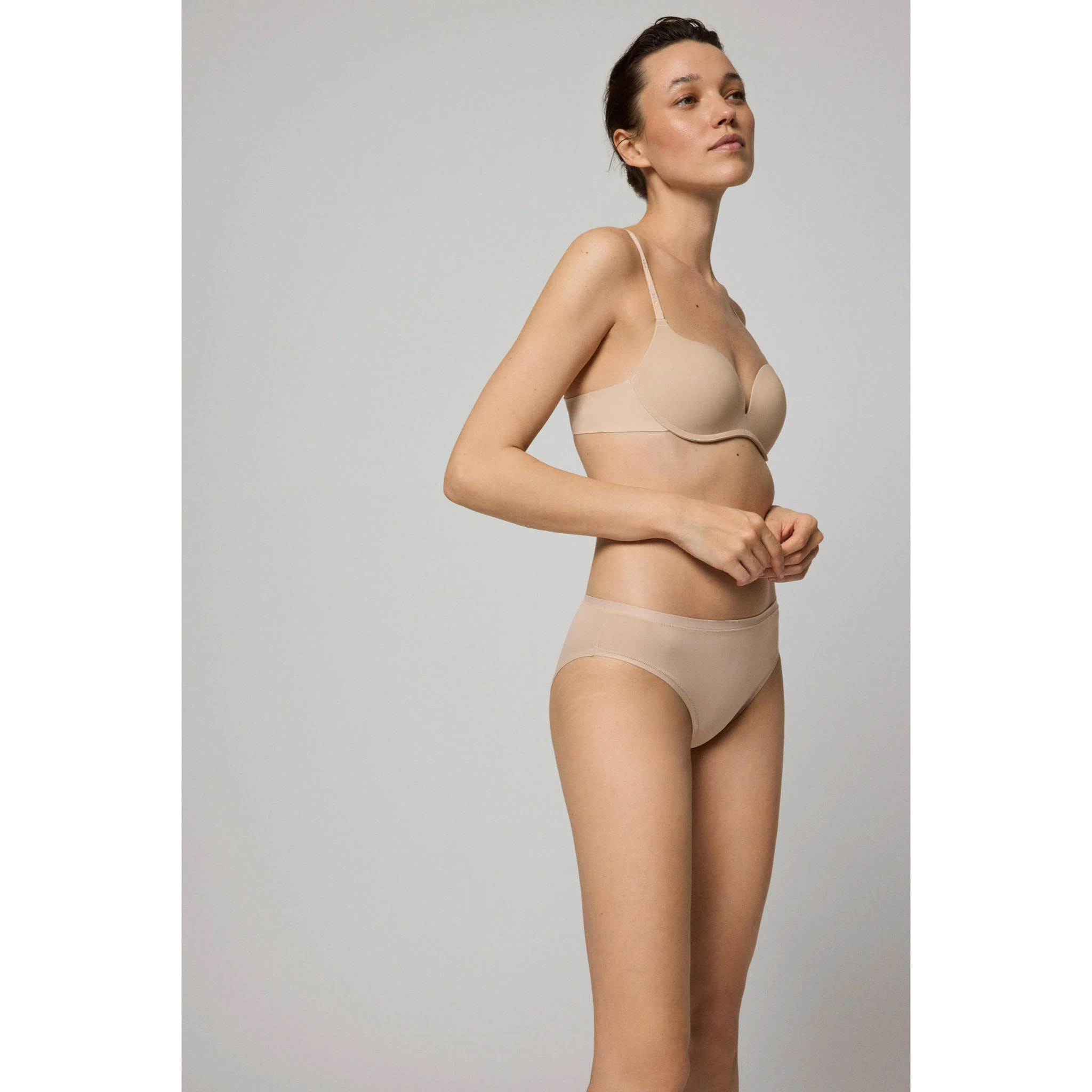 Confezione da 2 mutandine midi basico beige