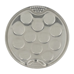 Service à escargot 18 pièces en inox ORIANE