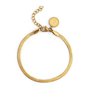 Pulsera Lisse Sparkling Acero Baño Oro