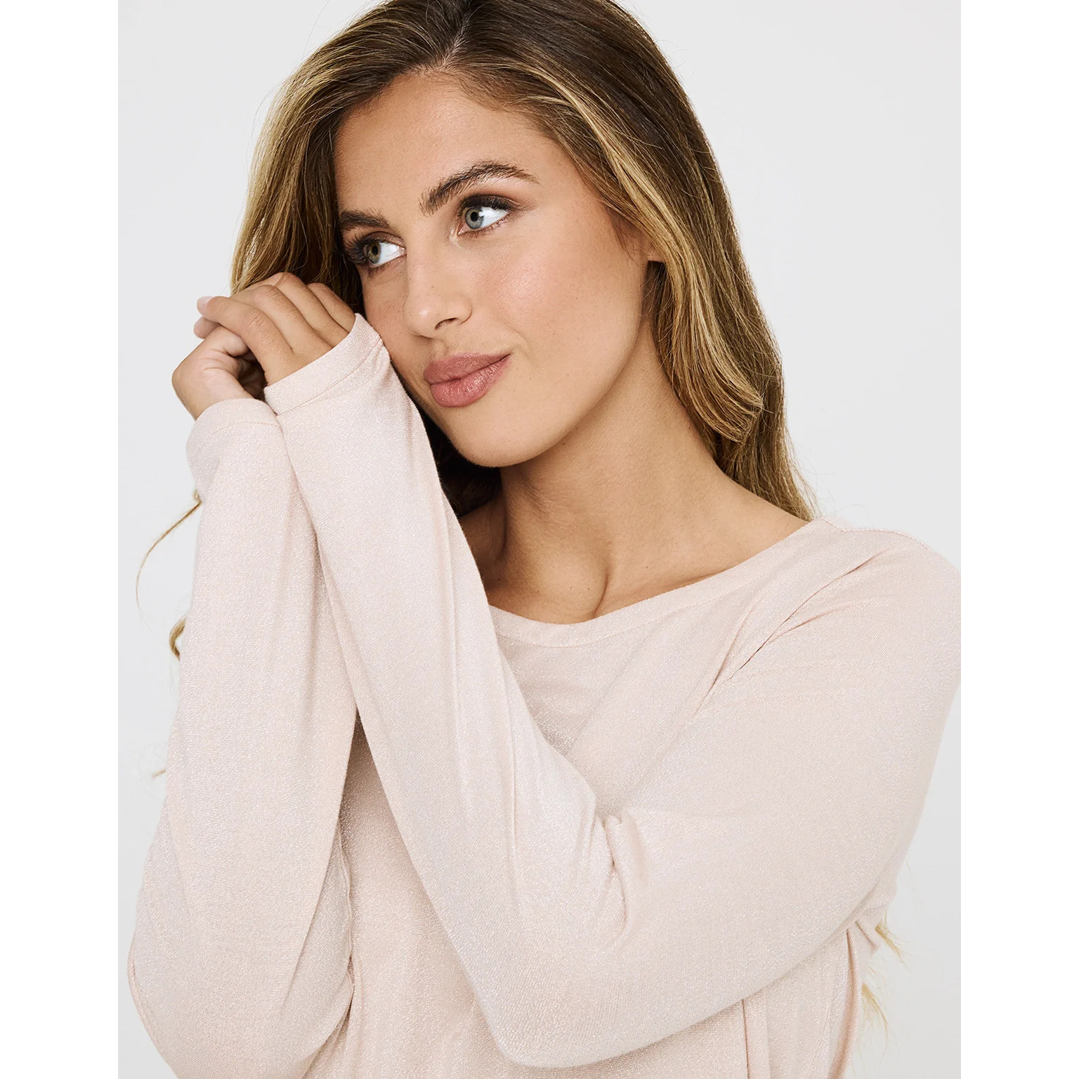 Camiseta Manga Larga Rosa - Amilka