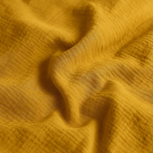 Housse De Couette 100% Gaze De Coton Safran Mineral