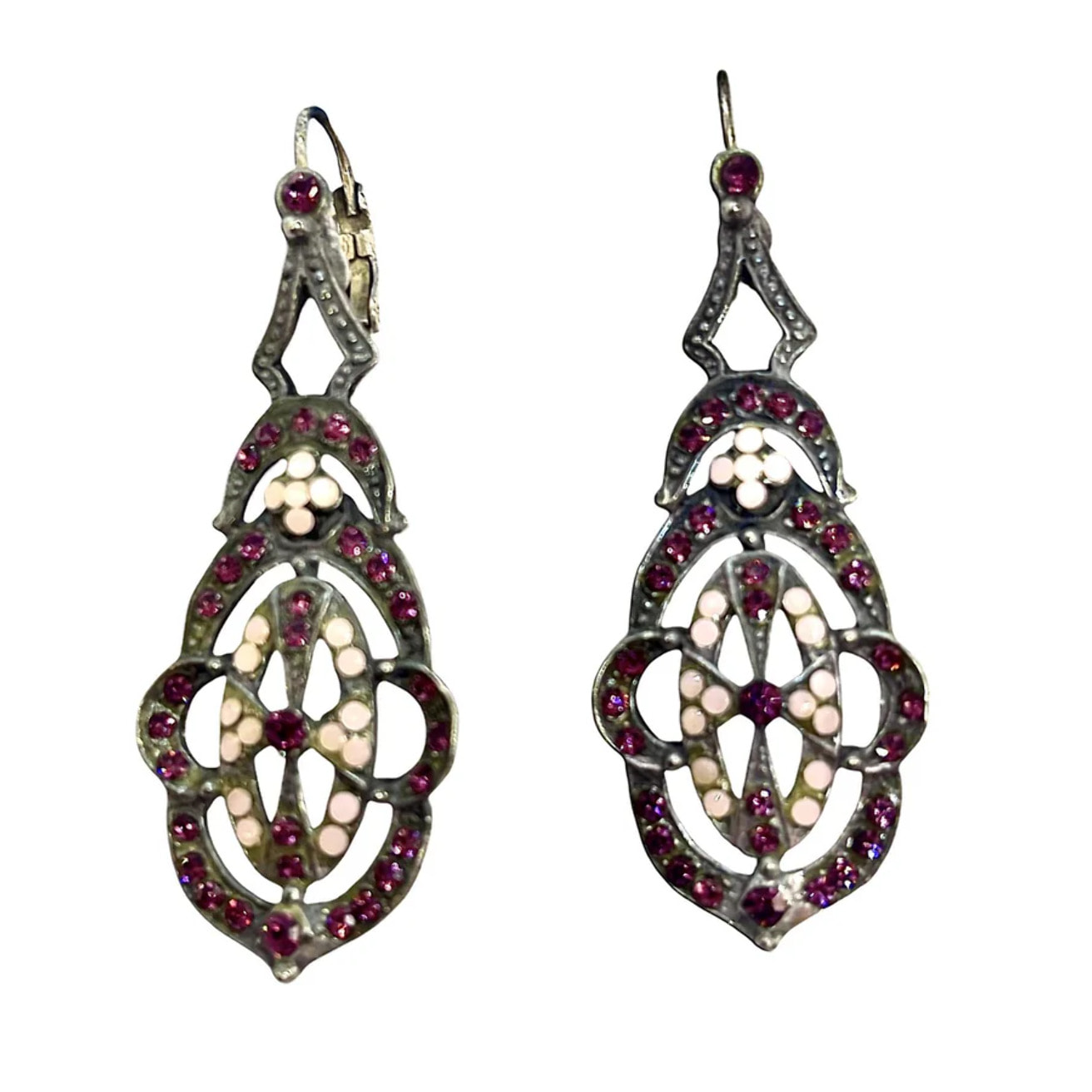 Pendiente cristal Sw plata 925 10µ cuajado mini