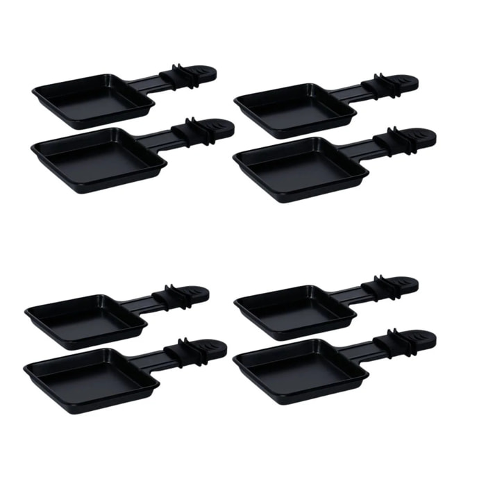 Ensemble de 8 poêlons à raclette Rotel Swiss Tradition