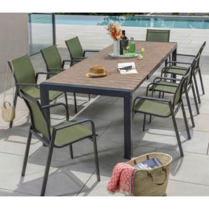 Ensemble table et chaises de jardin  - vert - MIMIZAN