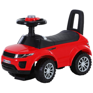 Porteur enfants voiture 12-36 mois coffre klaxon rouge