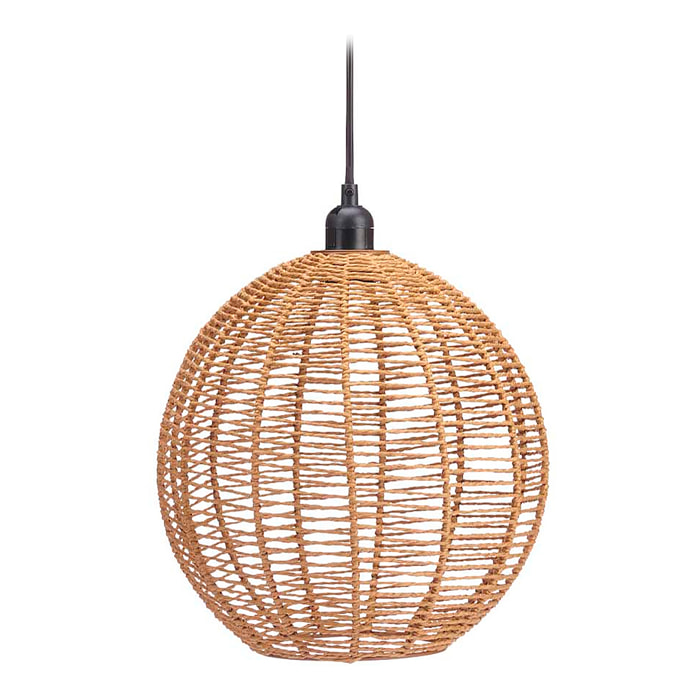 Lámpara de techo diseño esfera cuerda. Potencia máxima 40W.