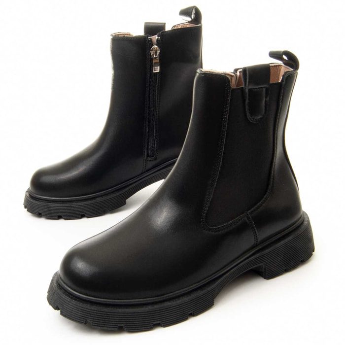 Botines de Plataforma - Negro - Altura: 4 cm