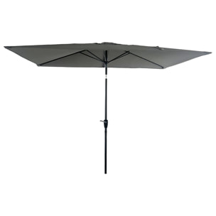 Parasol droit HAPUNA rectangulaire - Gris
