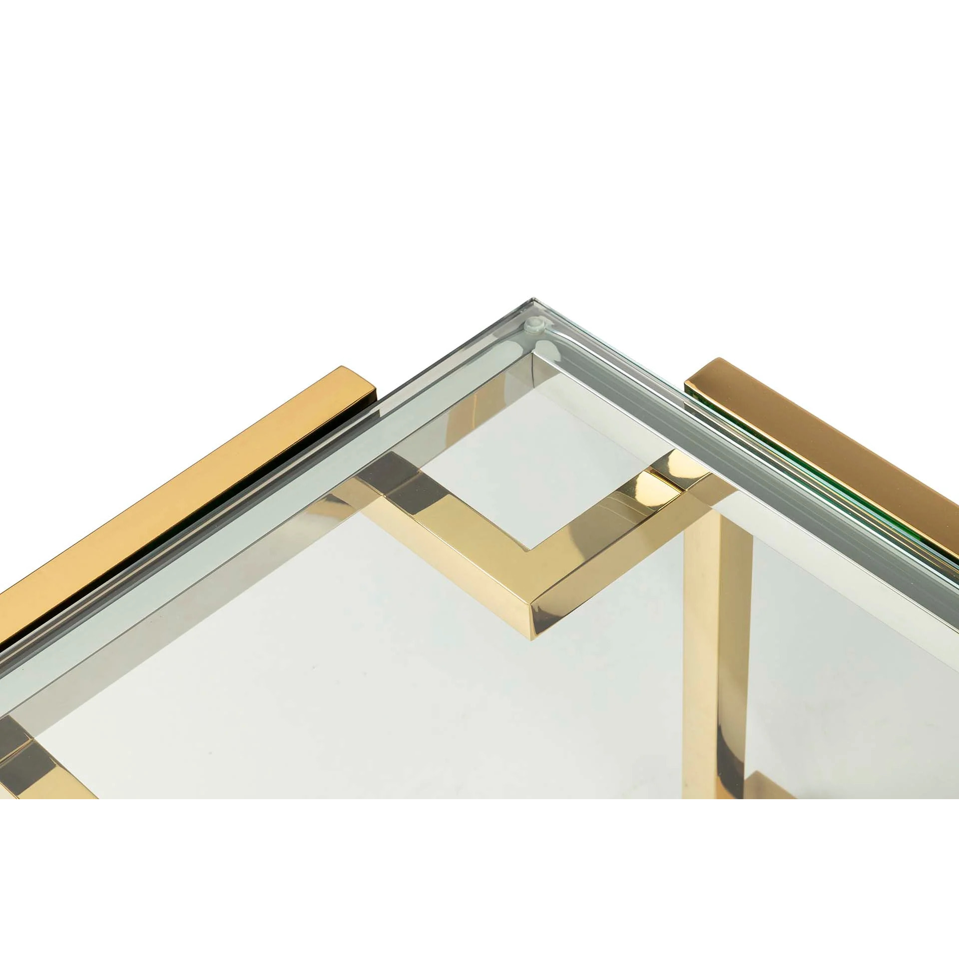 Mesa Centro Acero Inoxidable Cristal Novosibirsk 120x60x45 Cm