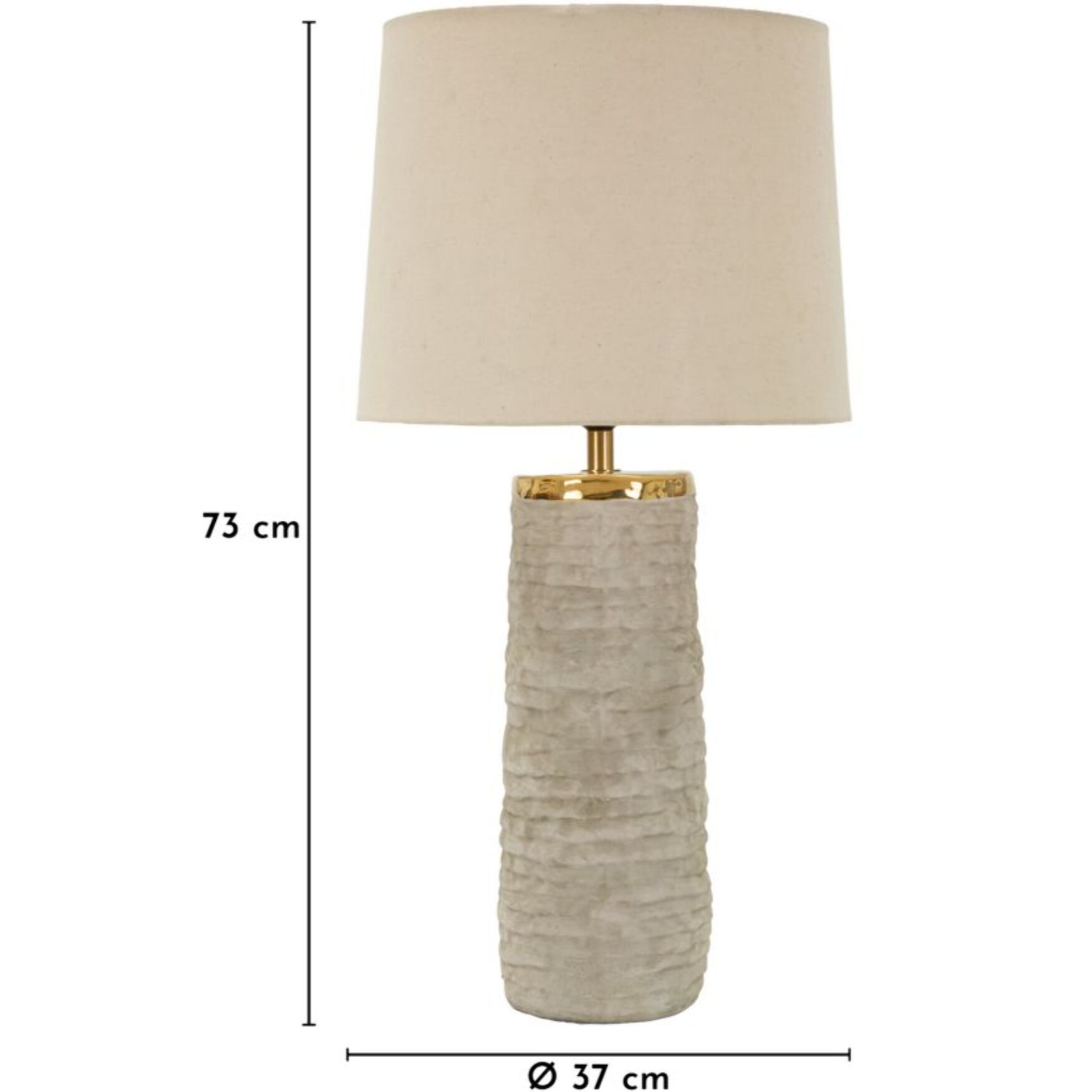LAMPADA DA TAVOLO LIMA CM Ø 37X73