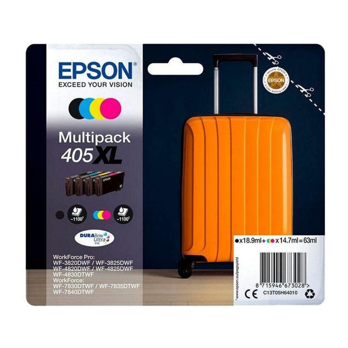 Cartouche d'encre EPSON Pack XL 405 Valise 4 couleurs