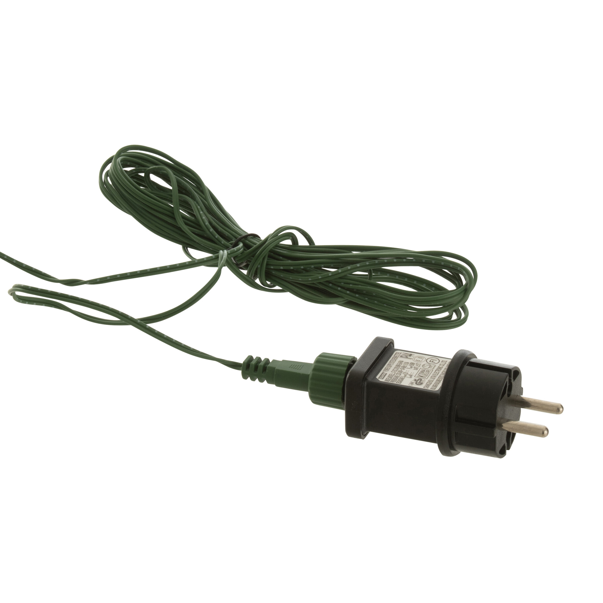 J-Line décoration couronne 20 LED - plastique - vert - small