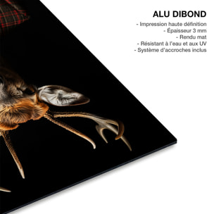 Tableau animaux habillés Cerf wild suits Tableau alu Dibond