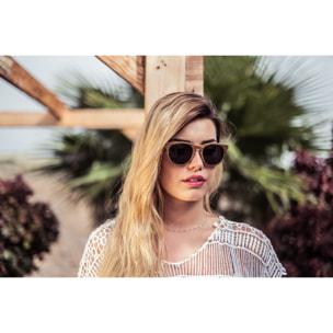 Gafas de sol KAU BERLIN - De madera de zebrano / Ahumada