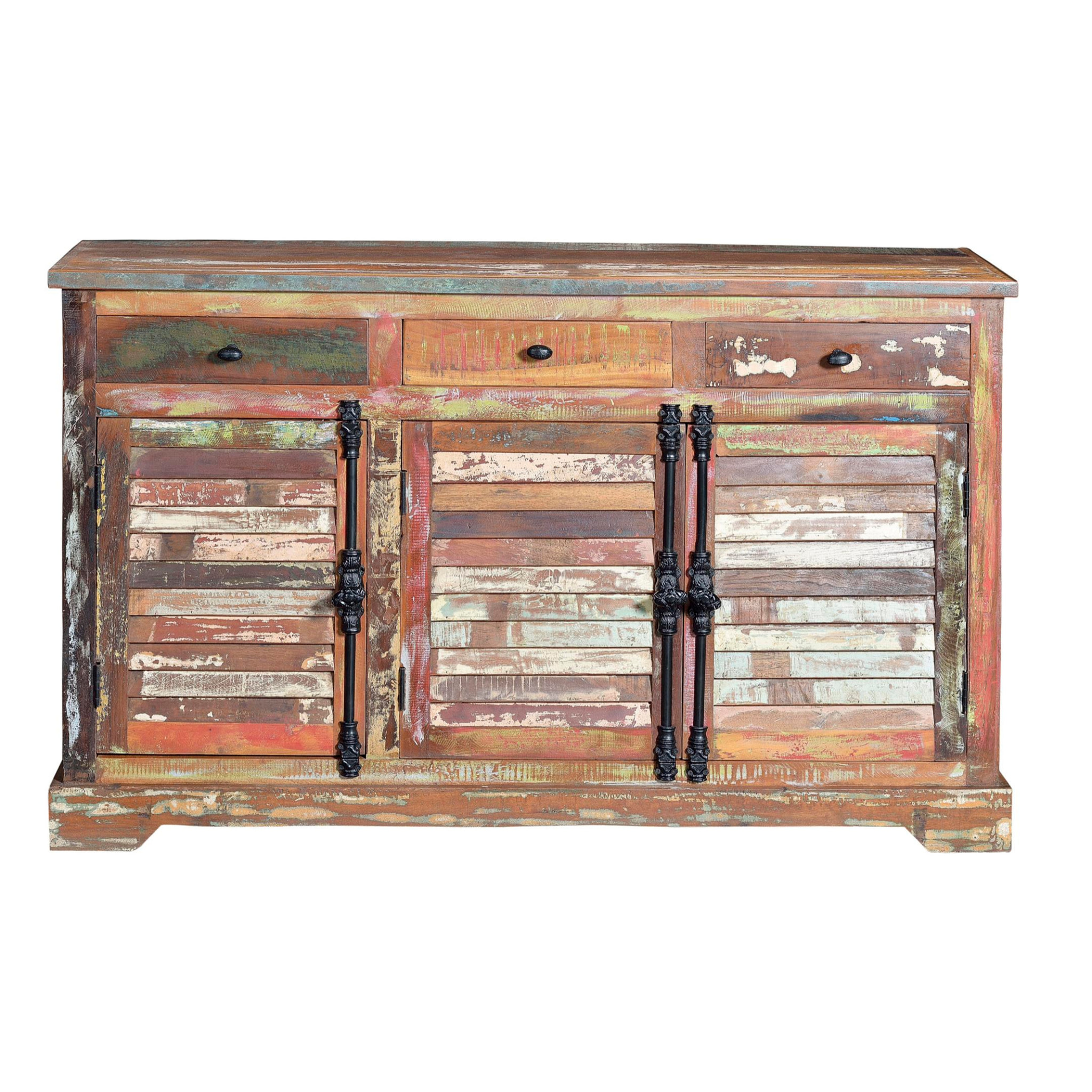 Aparador de Madera Reciclada Estilo Vintage Moderno