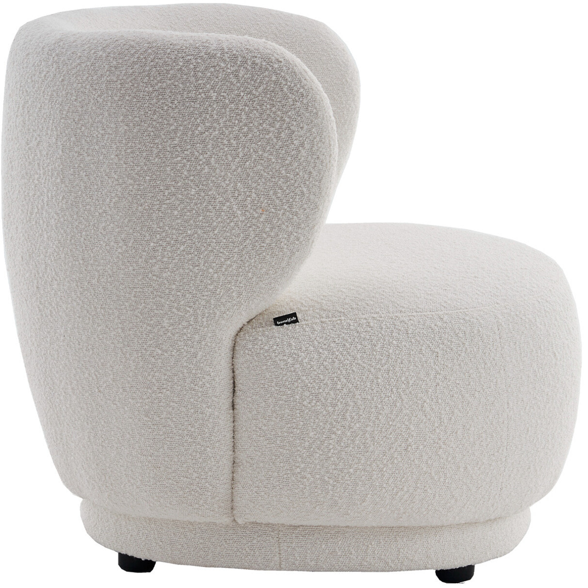 Fauteuil en tissu bouclette - ESTER