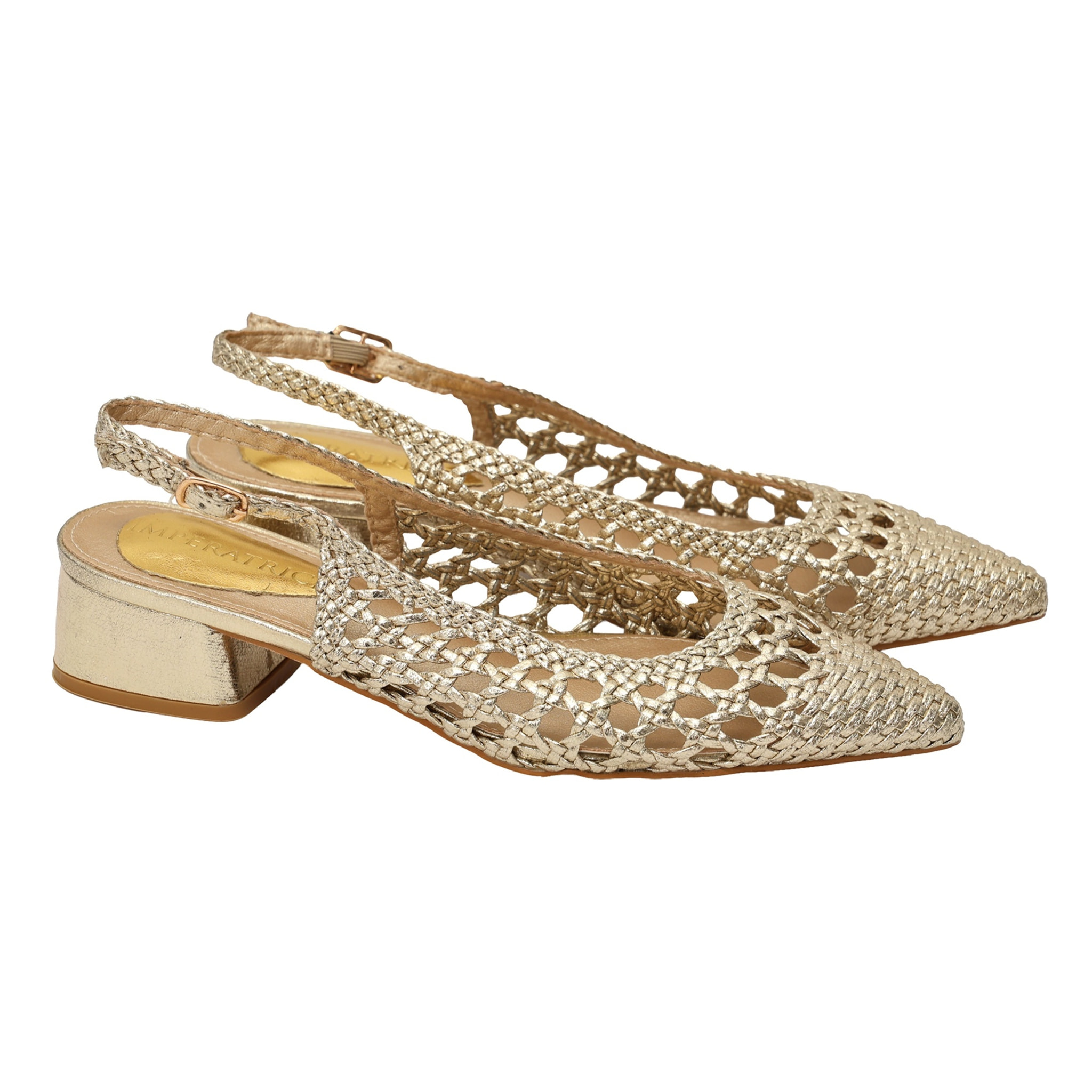 Sandali intreccio - tacco 4,5 cm