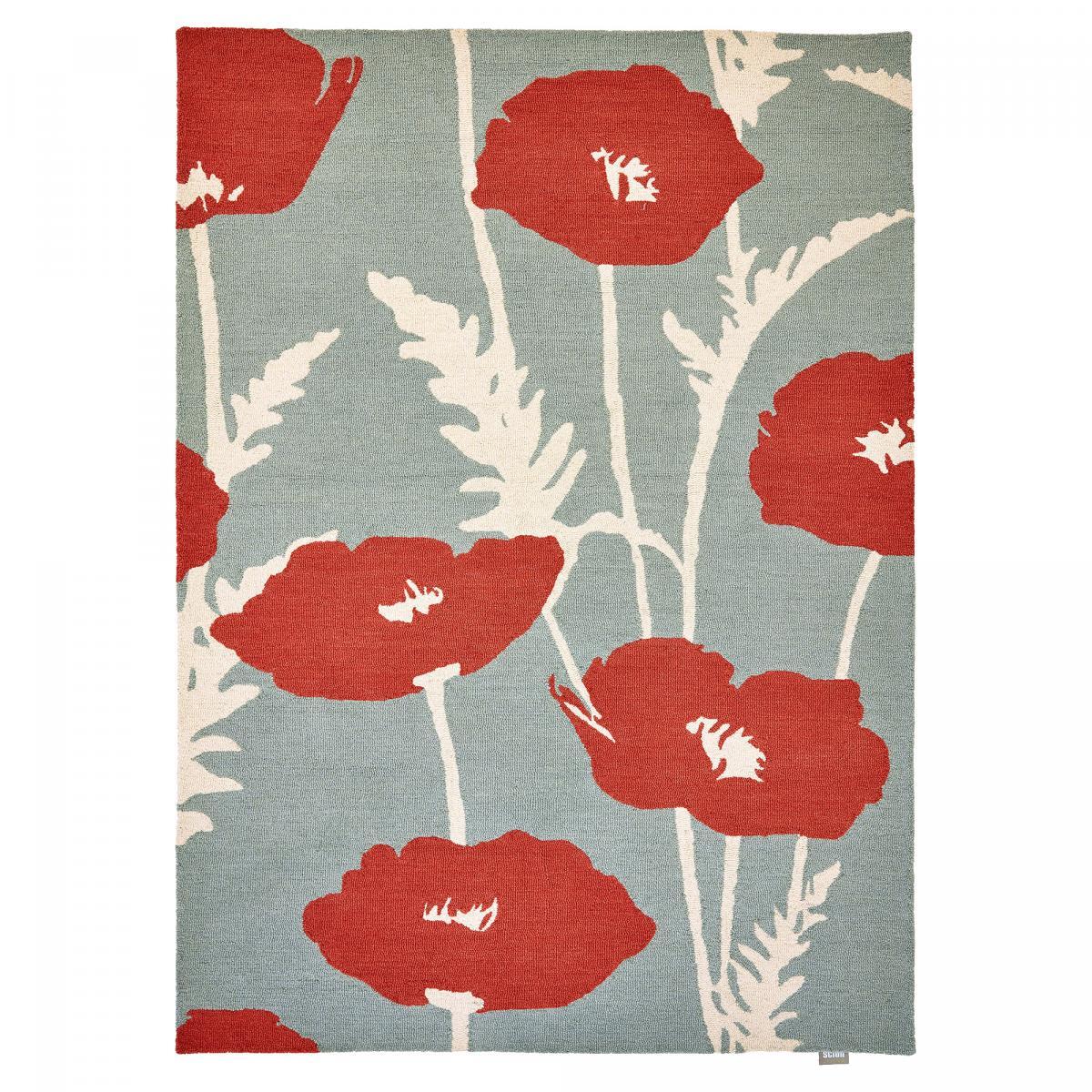 Tapis salon et chambre fait à la main en laine motif floral NUITORQ