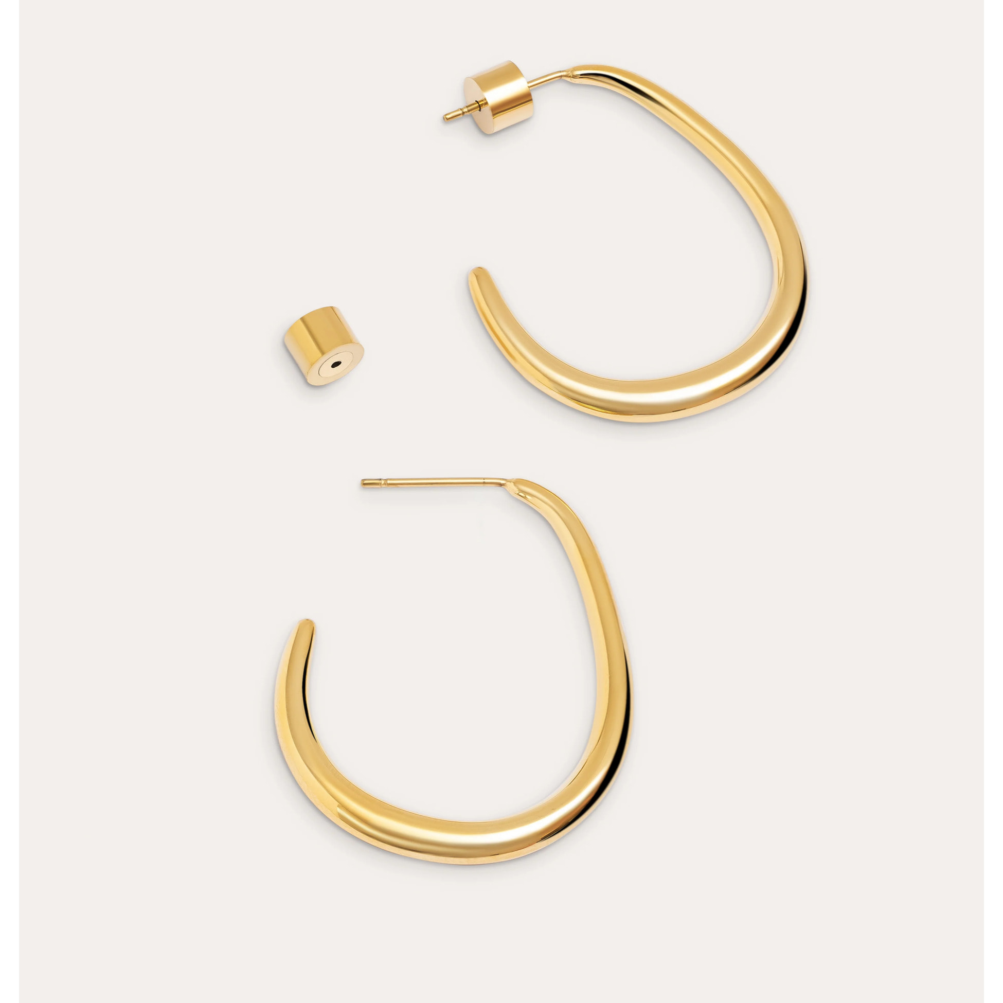 Orecchino Bulky in Acciaio Placcato Oro