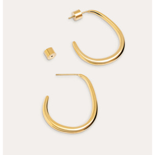 Orecchino Bulky in Acciaio Placcato Oro