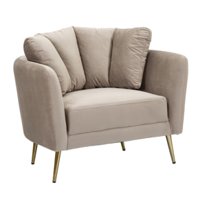 POLTRONA KIEV GRIGIA CM 88X77X74