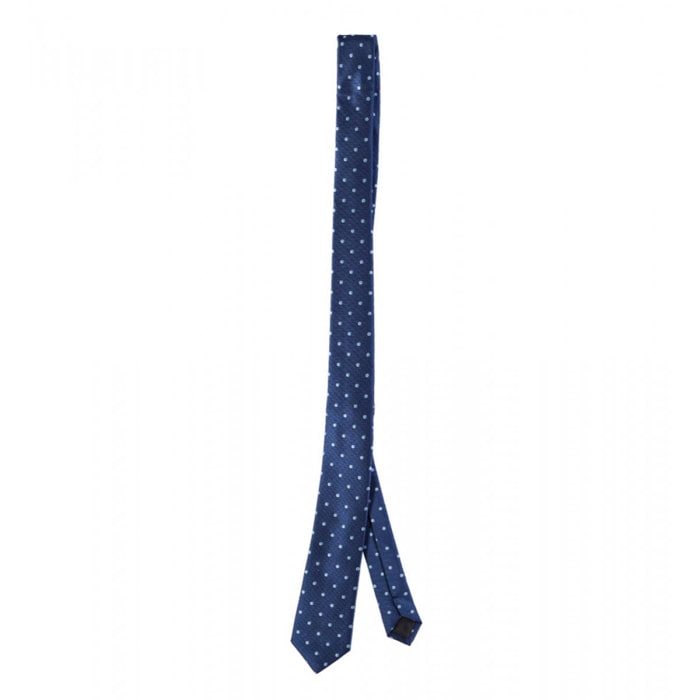 Set ALLEGRINO Bretelle blu - Cravatta pois celesti
