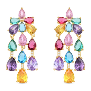 Pendientes Linro acabado oro amarillo 18k