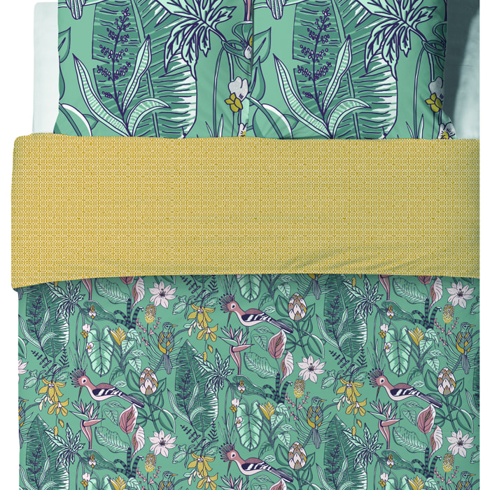 Parure Housse De Couette 3pcs 100% Coton 57fils Hupia