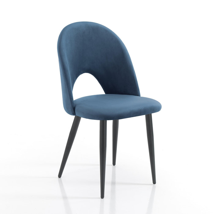 Tomasucci lot de 4 chaises NAIL BLUE Bleu