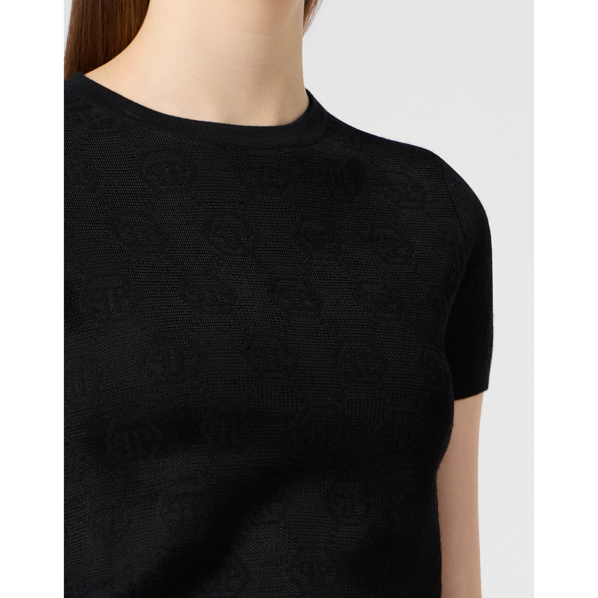PHILIPP PLEIN Top de punto MONOGRAM
