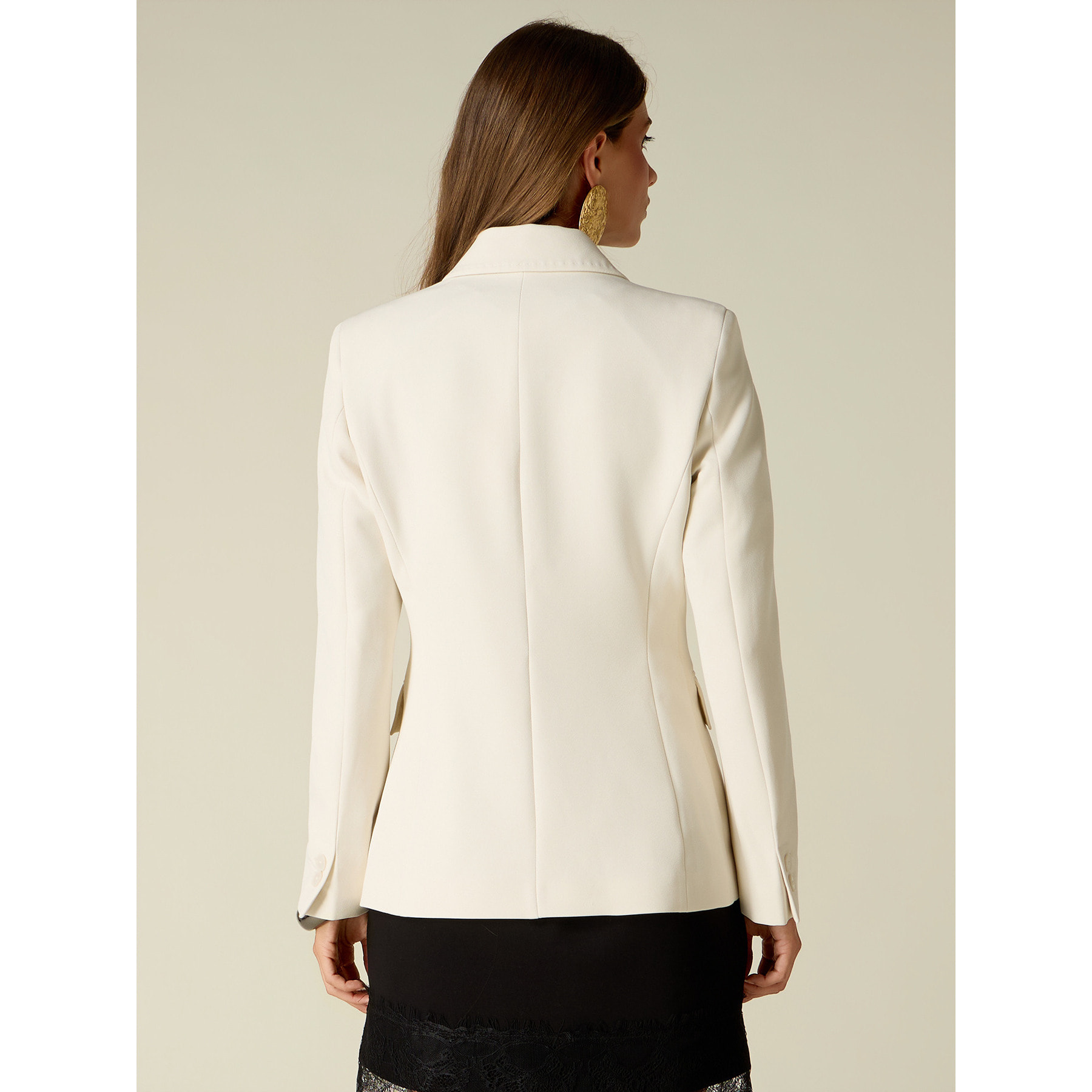 Oltre - Blazer con impunture sartoriali - Bianco