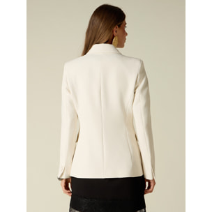 Oltre - Blazer con impunture sartoriali - Bianco