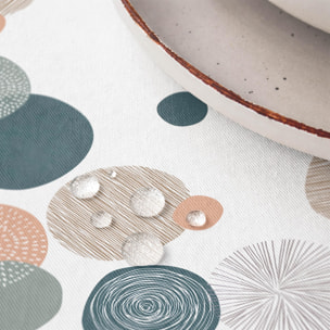 Nappe anti-taches OSLO MULTICOLORE - en 100 % coton