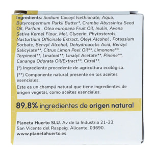 Champú sólido hidratante Oliva y Miel Planeta Huerto 85 gr