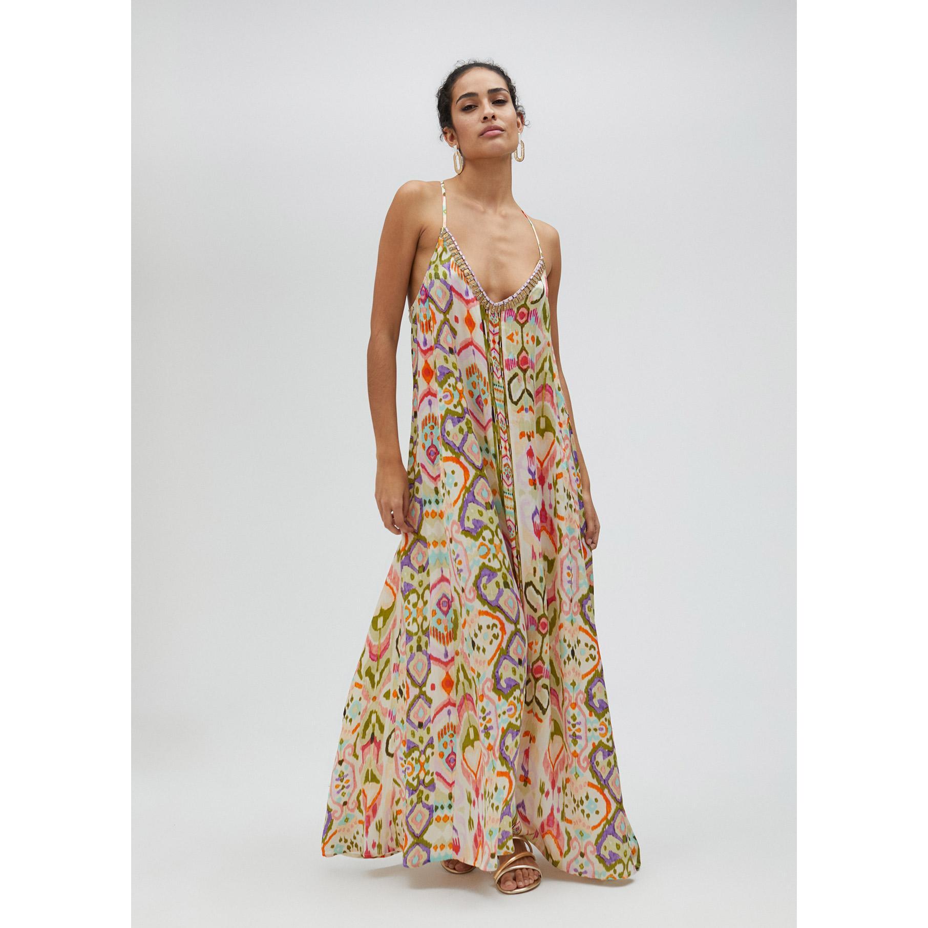 Vestito lungo con stampa