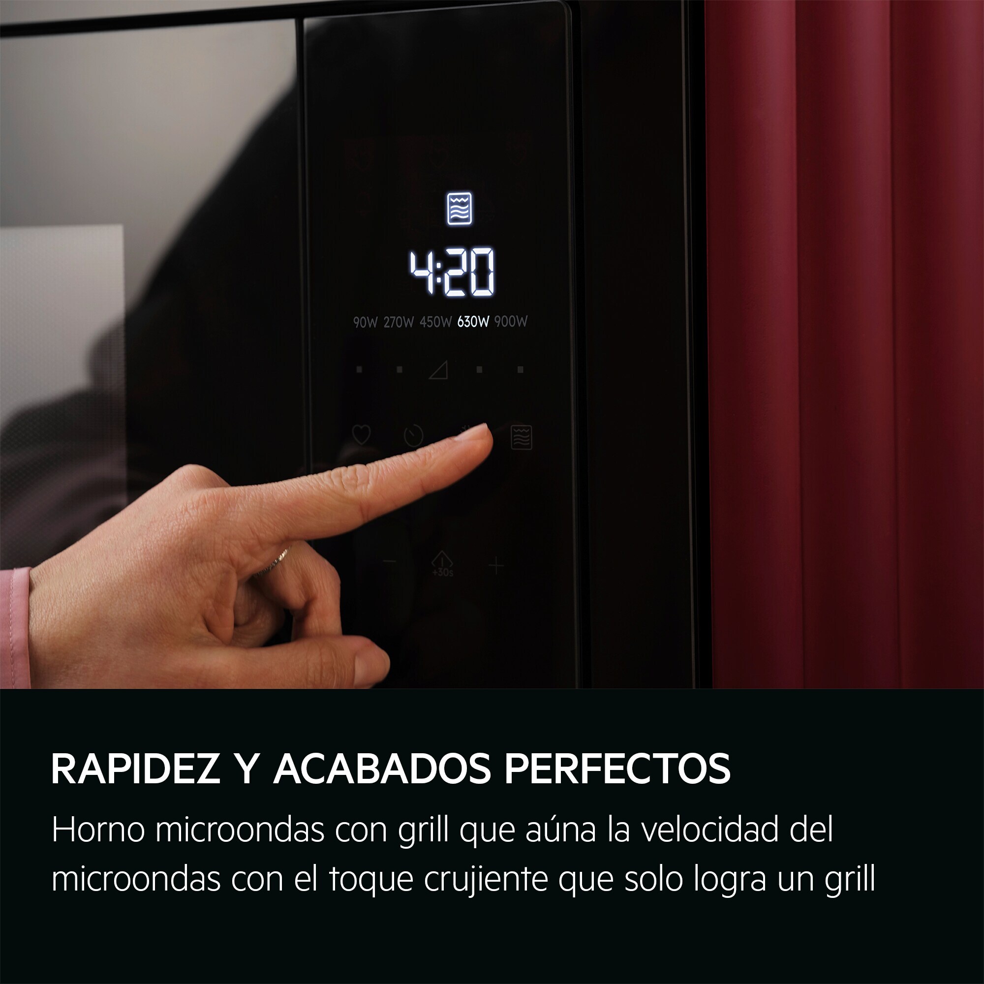 AEG Microondas de 800 W con función microondas y grill TB6GM171DB