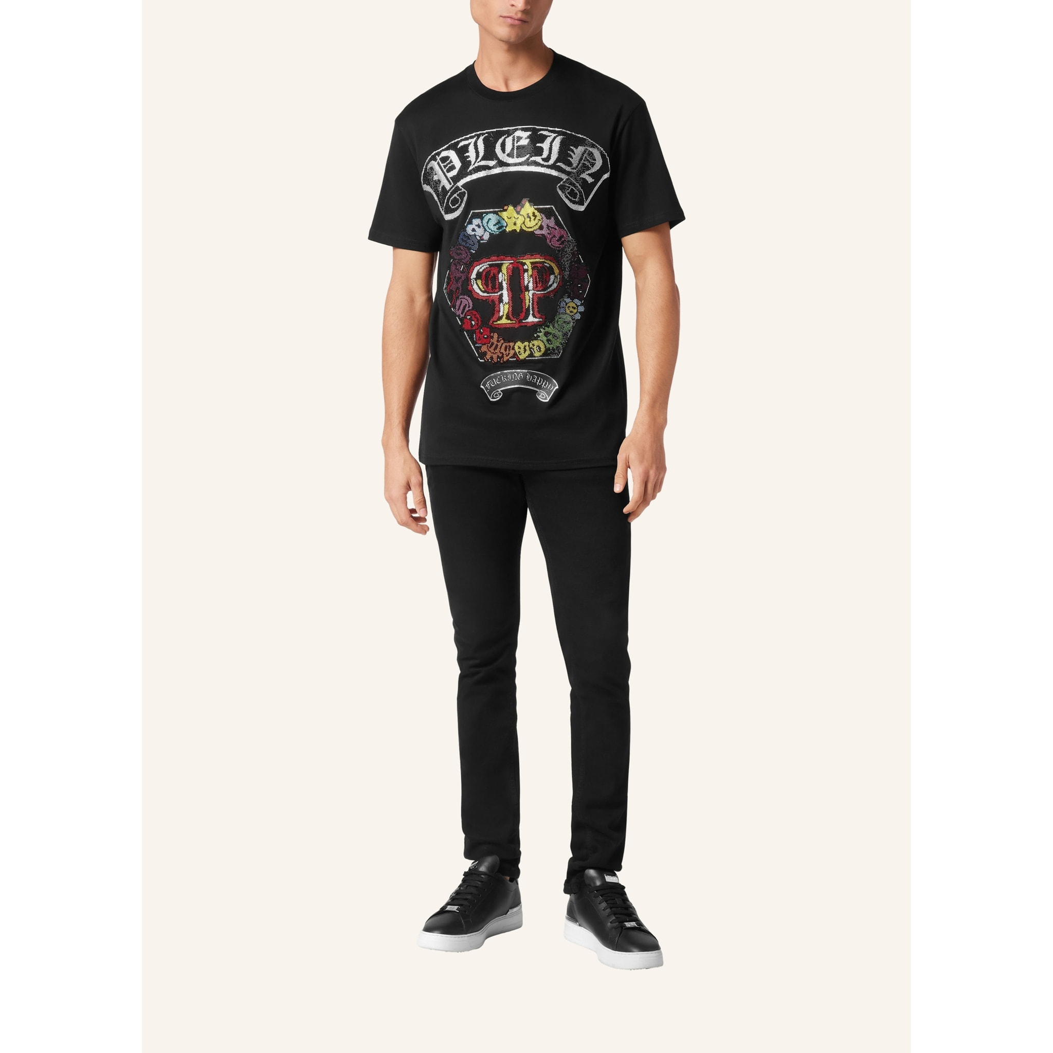 PHILIPP PLEIN T-Shirt Round Neck SMILE