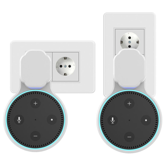 Soporte de pared para Amazon Echo Dot (Gen 2) con cable incorporado