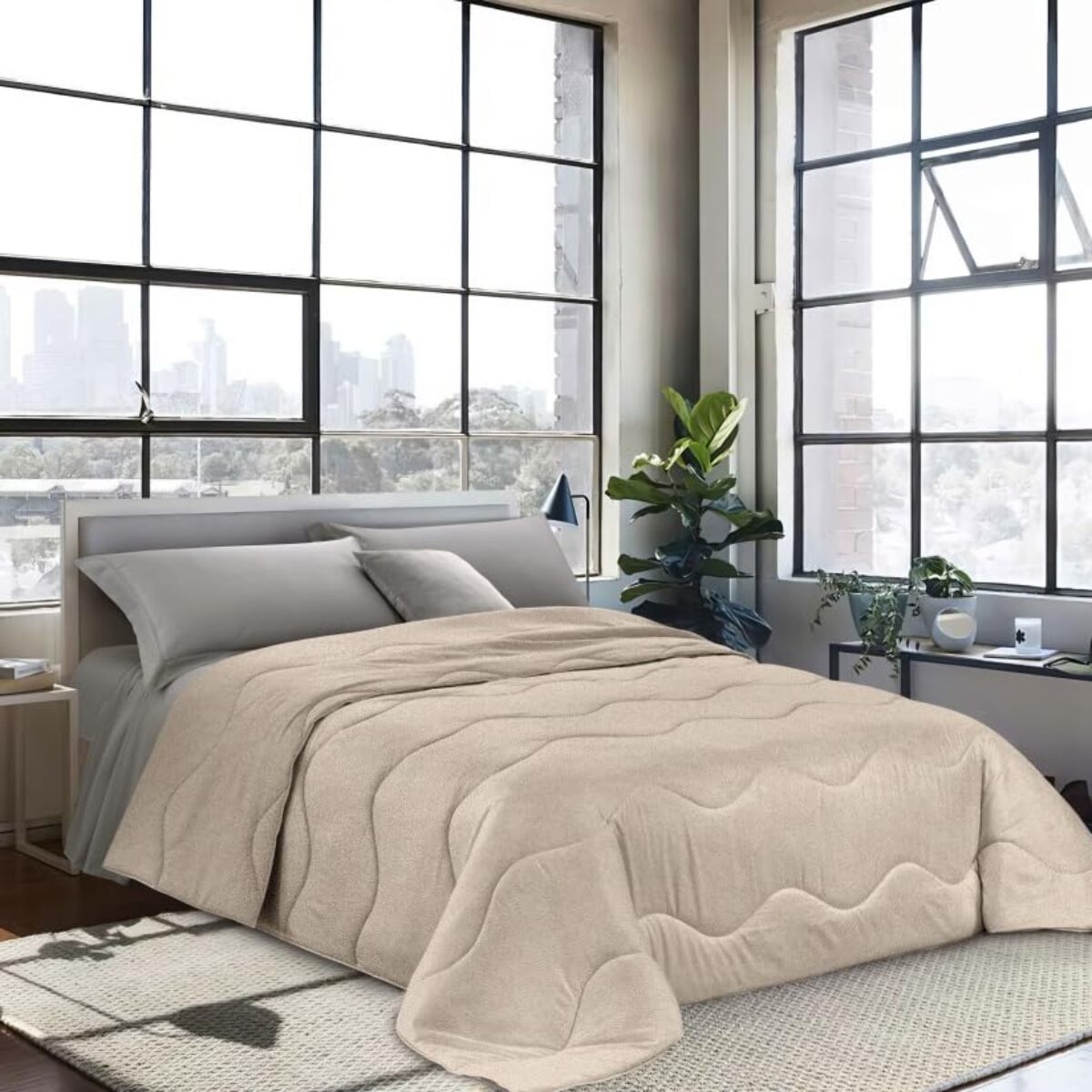 INTRECCI Piumino Singolo, 170 x 260 cm, Piumino Ecologico, Caldo, Invernale, 300 g/m², Anallergico e Antiacaro, Made in Italy, Lavabile in Lavatrice, Soffice, Morbido. Fantasia: Dots