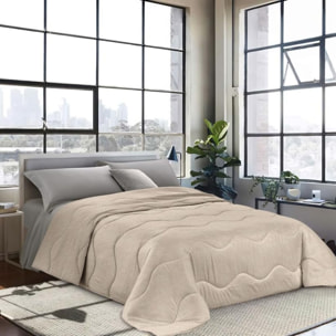 INTRECCI Piumino Singolo, 170 x 260 cm, Piumino Ecologico, Caldo, Invernale, 300 g/m², Anallergico e Antiacaro, Made in Italy, Lavabile in Lavatrice, Soffice, Morbido. Fantasia: Dots