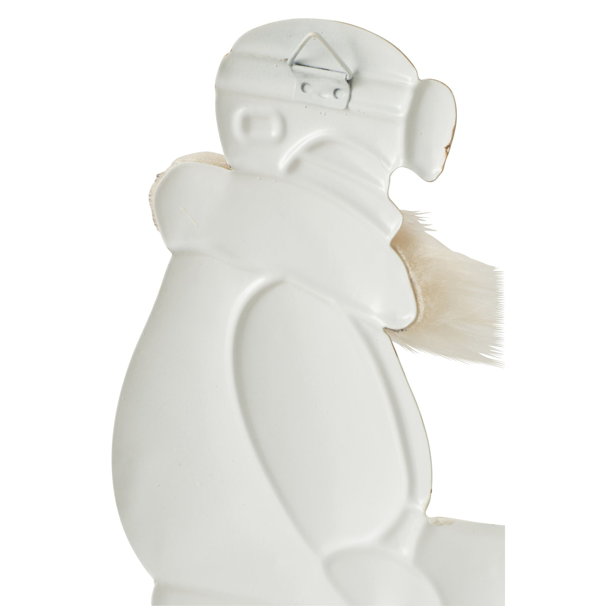 J-Line Objet Mural Skieur Métal Blanc/Beige Assortiment De 2