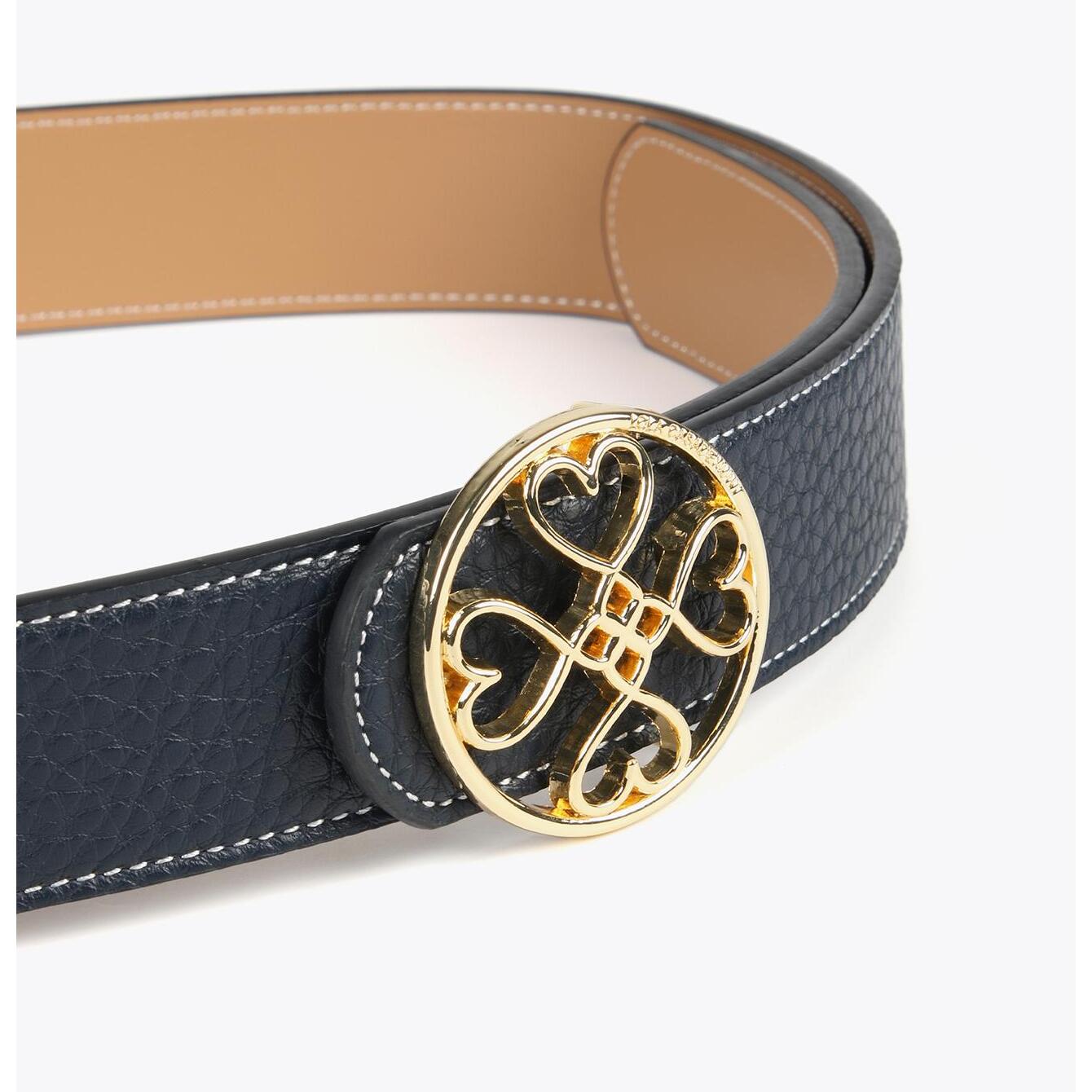 Cintura double face trifoglio cuori