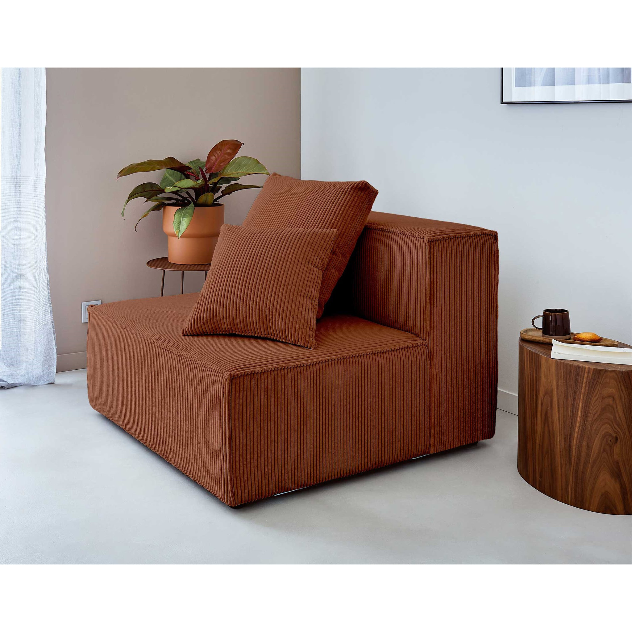 Lisa Design - Colombine - canapé modulable d'angle gauche - 6 places ...