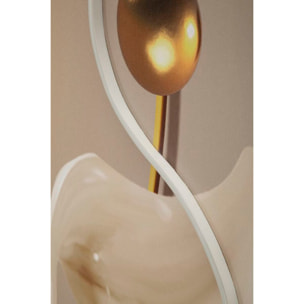 STAMPA C/LED SU TELA ABSTRACT -A- CM 80X4X120