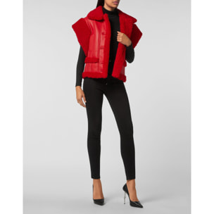 PHILIPP PLEIN Leather Vest GOTHIC PLEIN