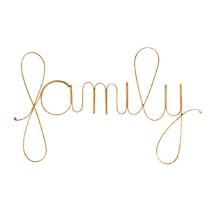 Mot fil de laiton doré 'FAMILY' - Doré