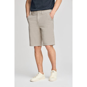 Bermuda relax gris claro con detalles Polo Club