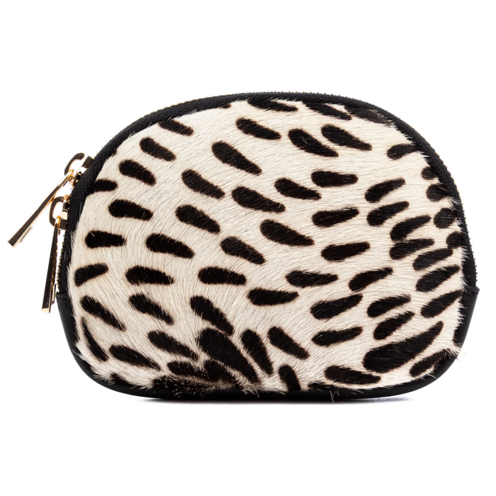 Baratili monedero portatodo mujer. Piel auténtica Cavallino y Sauvage.