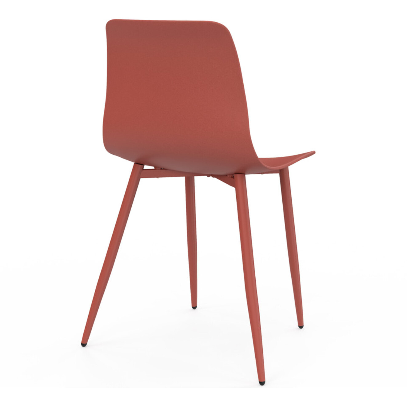 Chaises Nala mix de couleurs : 2x beiges, 2x gris foncé et 2x terracotta - lot de 6